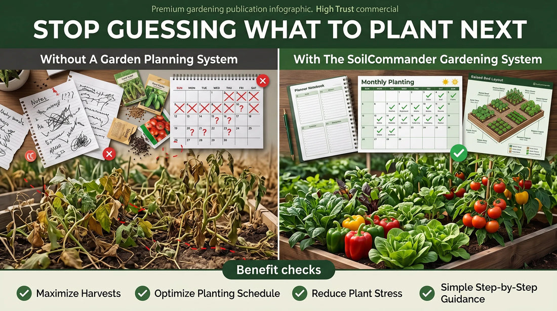 Small Vegetable Garden Planner UK | 3-Container Method | SoilCommander - SoilCommander