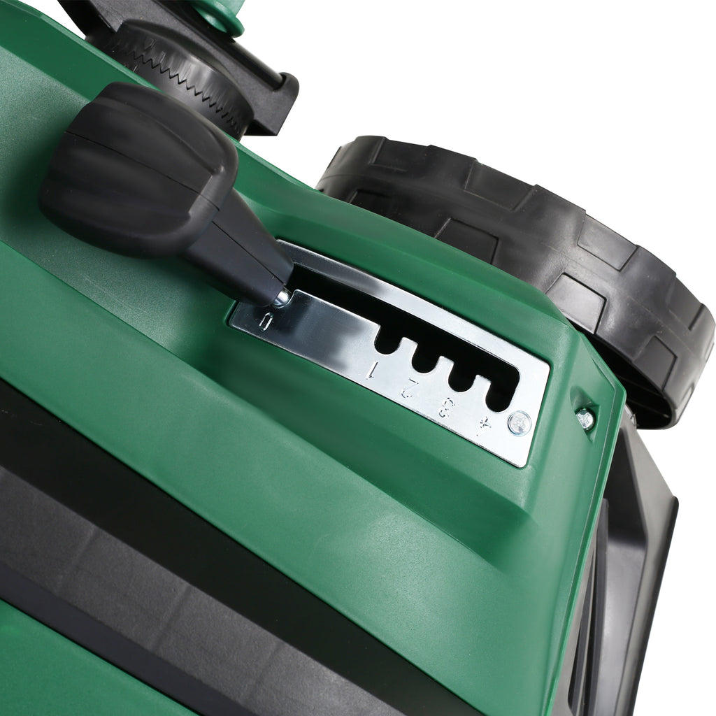 Metal Manual Garden Mower and Dethatcher Scarifier With Removable Collection Bag