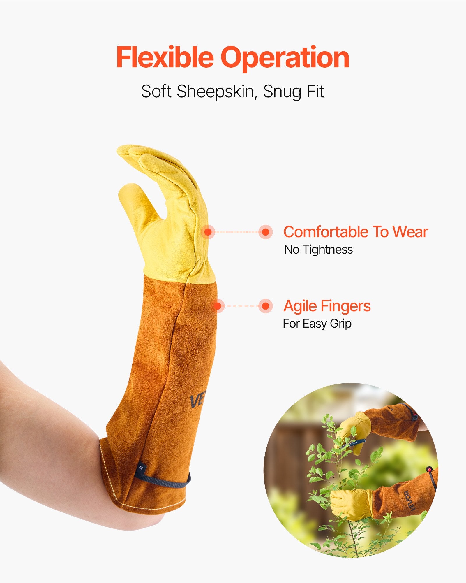 Premium Thorn-Proof Leather Gardening Gloves