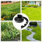 10m Flexible Black Lawn Edging Kit With 30 Stakes - soilcommander