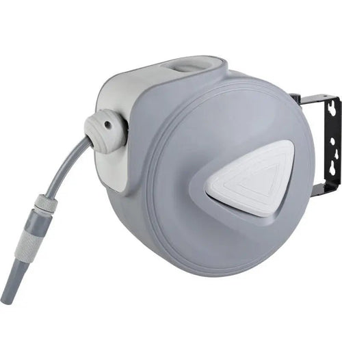 10m PVC Water Pipe With Automatic Retractable Garden Hose Reel - soilcommander