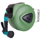 10m PVC Water Pipe With Automatic Retractable Garden Hose Reel - soilcommander