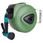 10m PVC Water Pipe With Automatic Retractable Garden Hose Reel - soilcommander
