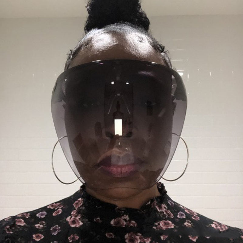 Clear Anti-Spray Protective Face Shield Safety Glasses