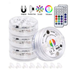 13 Led Submersible Light for Swimming Pool Garden Fountain Bathroom IP68 Waterproof Underwater Lamp with Suction Cup RF Remote - soilcommander