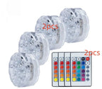 13 Led Submersible Light for Swimming Pool Garden Fountain Bathroom IP68 Waterproof Underwater Lamp with Suction Cup RF Remote - soilcommander