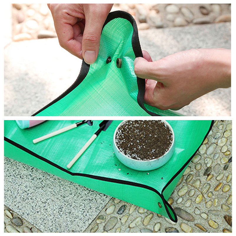 Waterproof soil replacement pad for garden, featuring durable material for plant protection and easy maintenance.