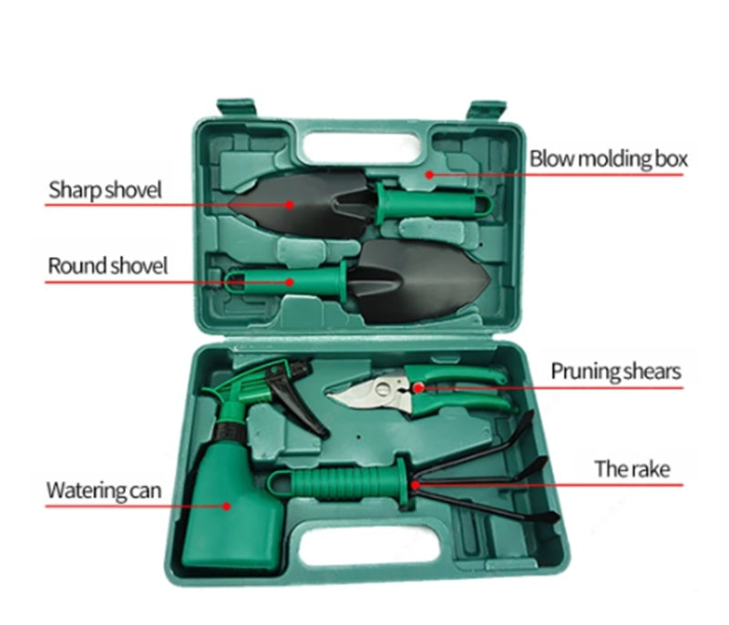 Compact Essential Plant Care 5 Piece and 10 Piece Tool Set