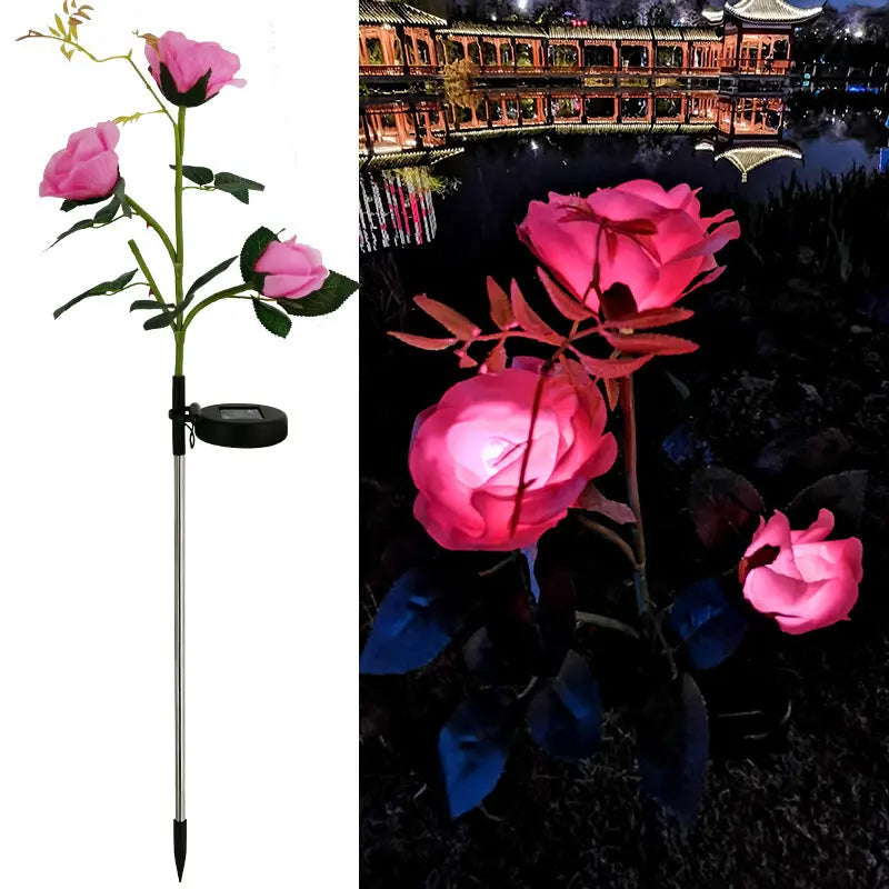 Waterproof Enchanting Solar Lotus & Tulip LED Garden Decoration Lights 1