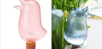 Bird-shaped self-watering globes for plants, glass automatic garden watering devices
