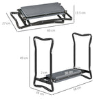 2 - in - 1 Foldable Garden Kneeler and Seat with Foam Pad and Tool Bag - soilcommander