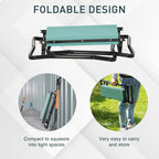 2 - in - 1 Folding Garden Kneeler and Seat with Tool Bag - soilcommander