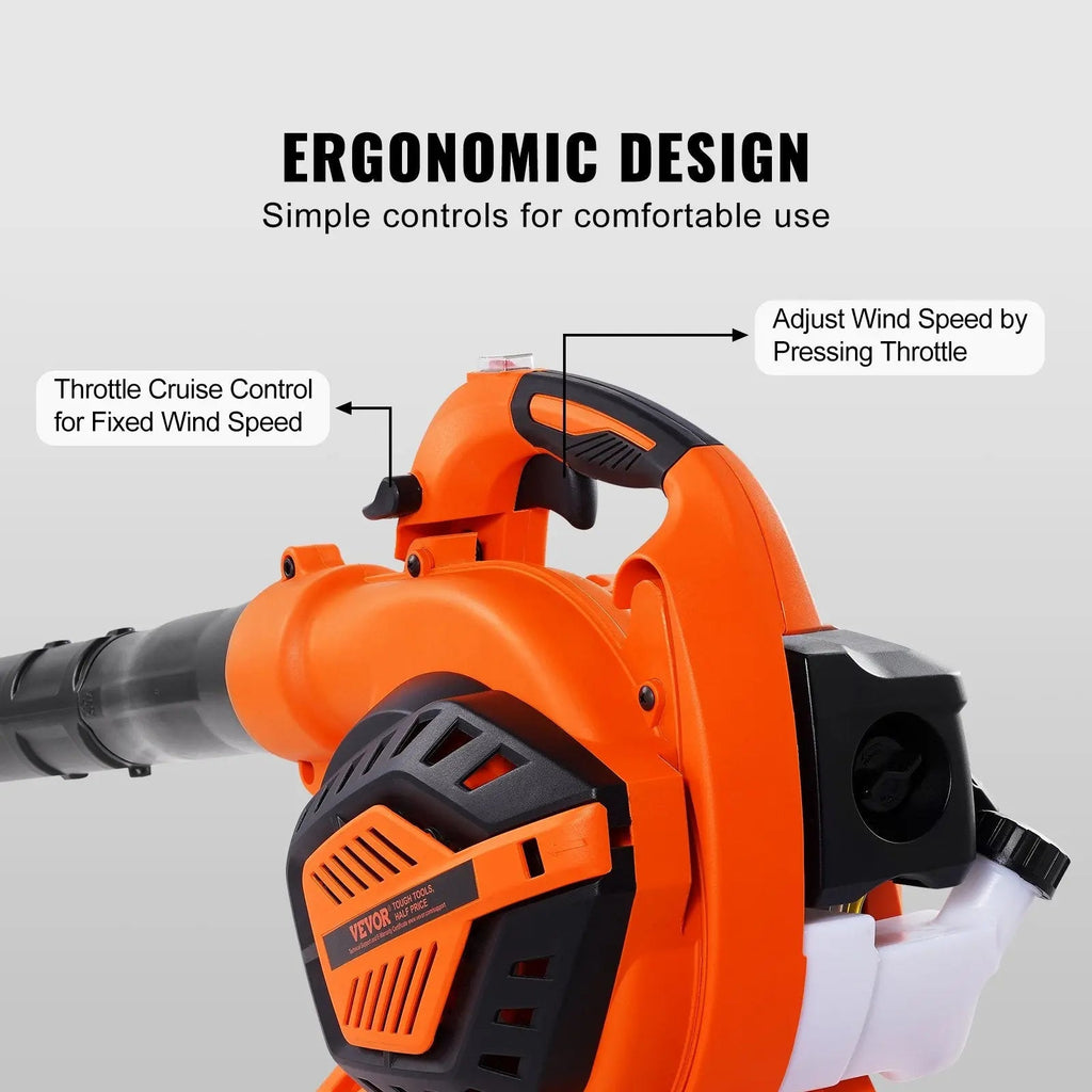 2 in 1 High Performance Leaf Blower and Vacuum – 26CC 2 - Cycle 2 - in - 1 Blower & Vacuum Lawn Care Tool for Leaves & Snow - soilcommander