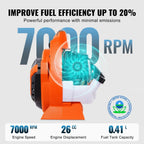 2 in 1 High Performance Leaf Blower and Vacuum – 26CC 2 - Cycle 2 - in - 1 Blower & Vacuum Lawn Care Tool for Leaves & Snow - soilcommander