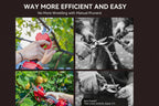 21V Cordless Electric Pruning Shears 28mm with 2 Batteries - soilcommander