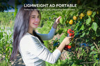 21V Cordless Electric Pruning Shears 28mm with 2 Batteries - soilcommander