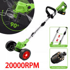 21V Cordless Grass Trimmer & Garden Edger | 2 Batteries - soilcommander