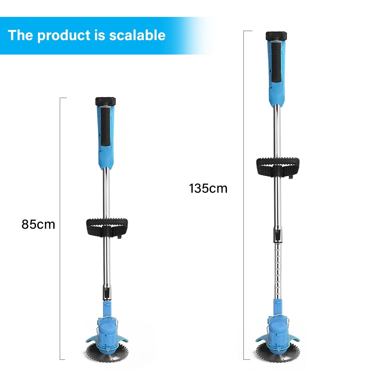 21V Cordless Grass Trimmer & Garden Edger | 2 Batteries - soilcommander