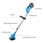 21V Cordless Grass Trimmer & Garden Edger | 2 Batteries - soilcommander