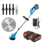 21V Cordless Grass Trimmer & Garden Edger | 2 Batteries - soilcommander
