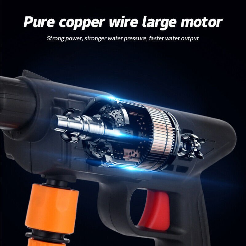 21V Cordless Portable Pressure Washer Kit - soilcommander