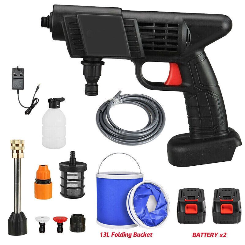 21V Cordless Portable Pressure Washer Kit - soilcommander
