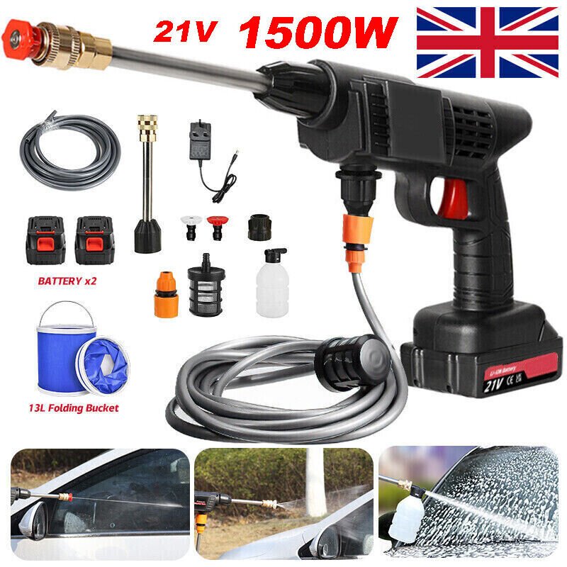 21V Cordless Portable Pressure Washer Kit - soilcommander