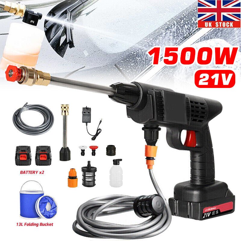 21V Cordless Portable Pressure Washer Kit - soilcommander