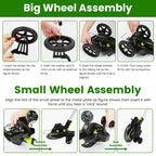 21V Electric Weed Edger Cordless String Trimmer with 2Pcs Batteries - soilcommander