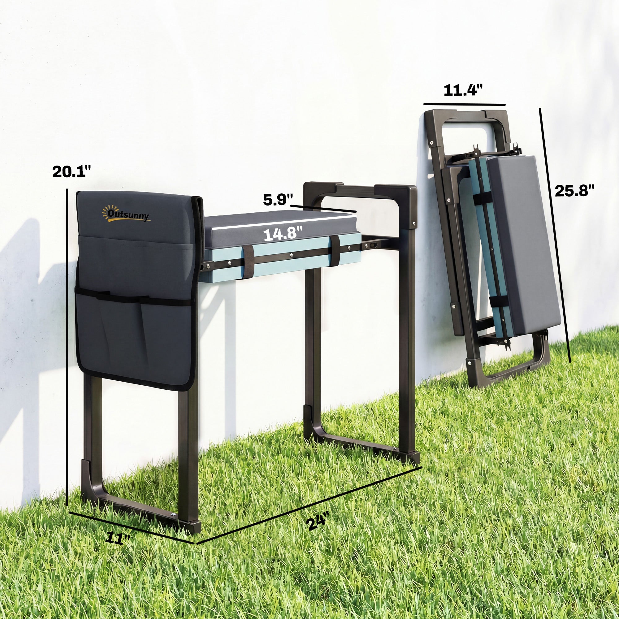 Heavy Duty Foldable Garden Kneeler and Seat