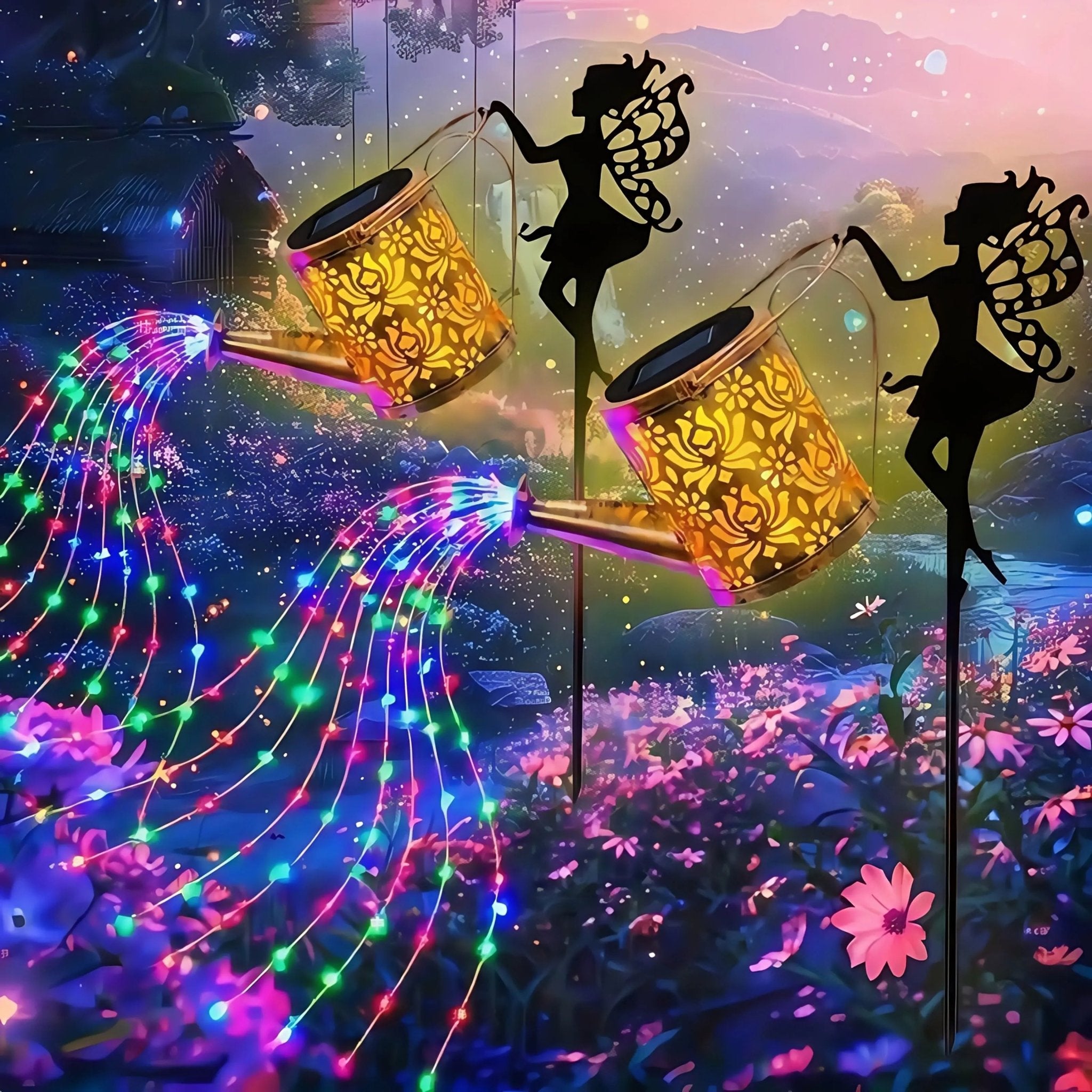 2PCS Solar Garden Decorative Lamp, Outdoor Landscape Lamp, Torch Lamp, Outdoor Lighting Lamp, Party Atmosphere Lamp, Fairy Lamp, Suitable For Gardens, Parks, Commercial Streets, Holiday Gifts. - soilcommander