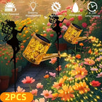 2PCS Solar Garden Decorative Lamp, Outdoor Landscape Lamp, Torch Lamp, Outdoor Lighting Lamp, Party Atmosphere Lamp, Fairy Lamp, Suitable For Gardens, Parks, Commercial Streets, Holiday Gifts. - soilcommander