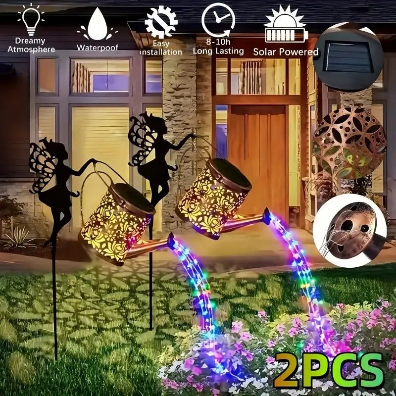 2PCS Solar Garden Decorative Lamp, Outdoor Landscape Lamp, Torch Lamp, Outdoor Lighting Lamp, Party Atmosphere Lamp, Fairy Lamp, Suitable For Gardens, Parks, Commercial Streets, Holiday Gifts. - soilcommander