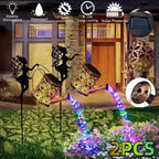 2PCS Solar Garden Decorative Lamp, Outdoor Landscape Lamp, Torch Lamp, Outdoor Lighting Lamp, Party Atmosphere Lamp, Fairy Lamp, Suitable For Gardens, Parks, Commercial Streets, Holiday Gifts. - soilcommander