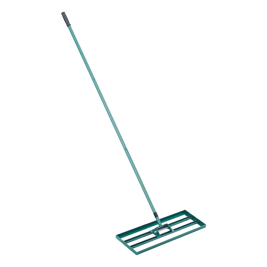 30 - Inch Lawn Leveling Rake with Extended Steel Handle - soilcommander