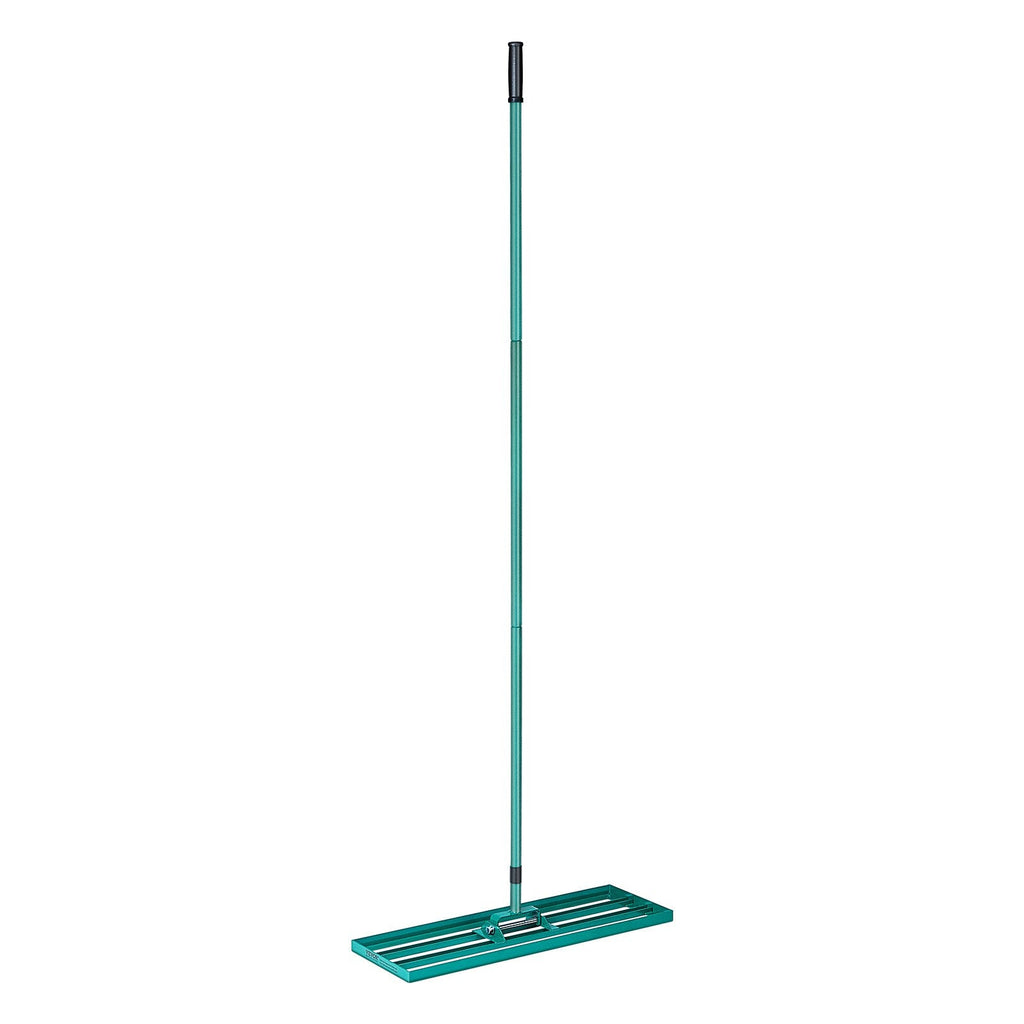 30 - Inch Lawn Leveling Rake with Extended Steel Handle - soilcommander