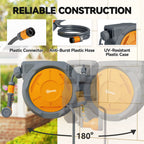 30m Retractable Garden Hose Reel Wall Mounted Auto Rewind - soilcommander