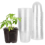 30Pcs Plant Nursery Pots With Dome & Drainage Holes - soilcommander