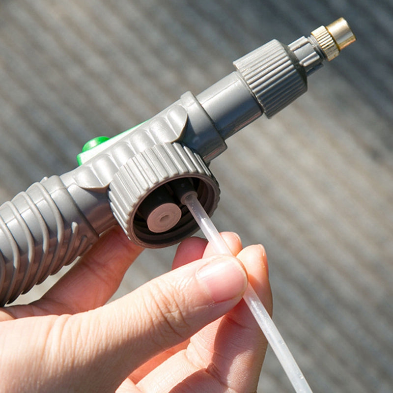 Adjustable water sprayer nozzle for gardens and plants, featuring an ergonomic design for easy watering and care.