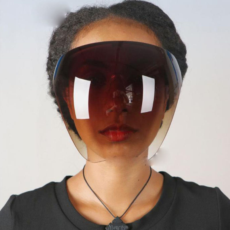 Clear Anti-Spray Protective Face Shield Safety Glasses