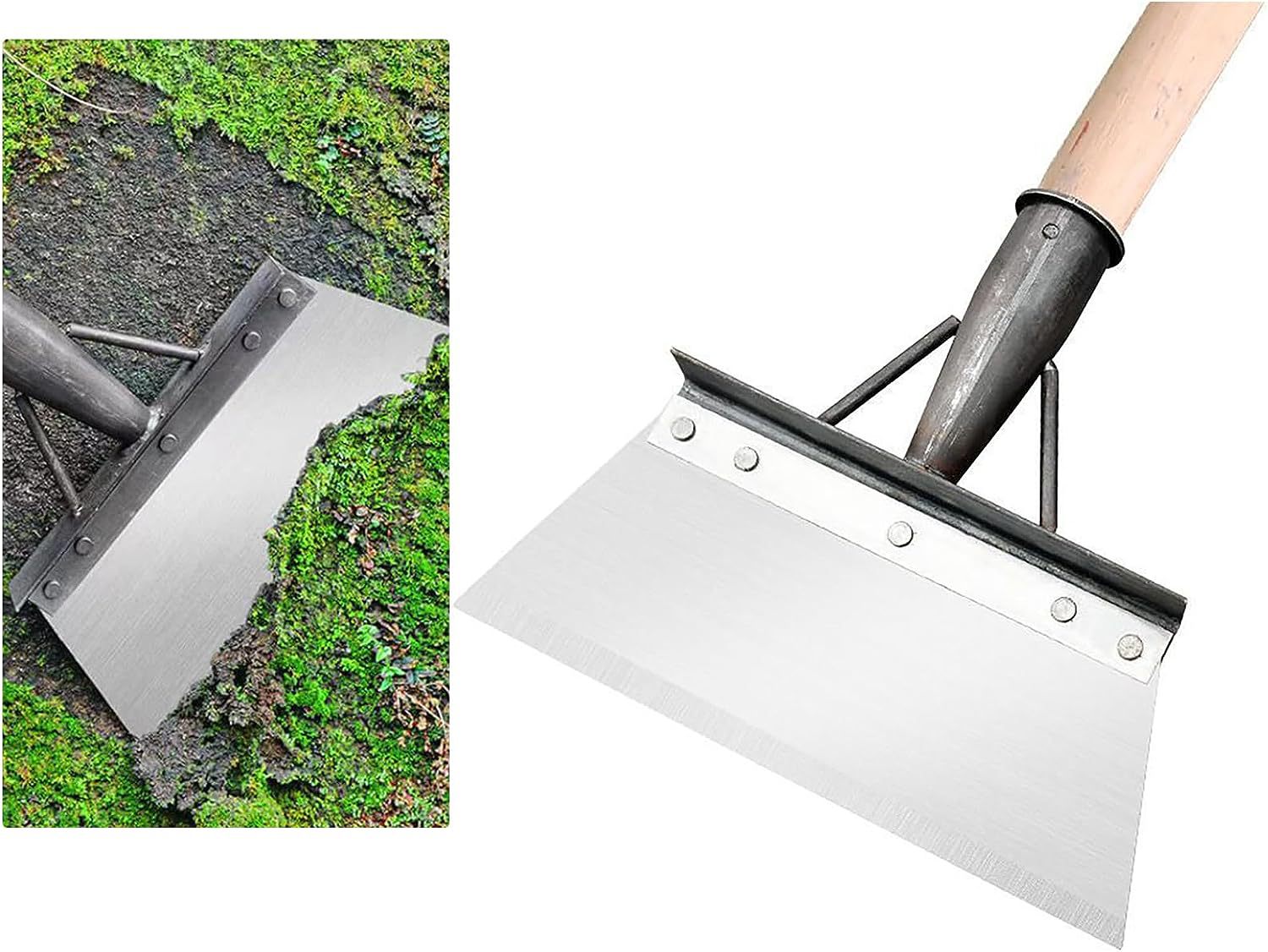 Multifunctional Garden Shovel Weed Cleaner and Soil Cutter with Strong Steel Blade