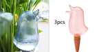 Bird-shaped self-watering spikes for plants, automatic garden watering system, set of 3