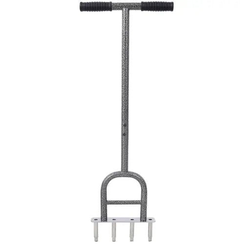 4 Corer Manual Plug Lawn Grass Aerator Tool with Soft Rubber Grip for Loosening Soil - SoilCommander