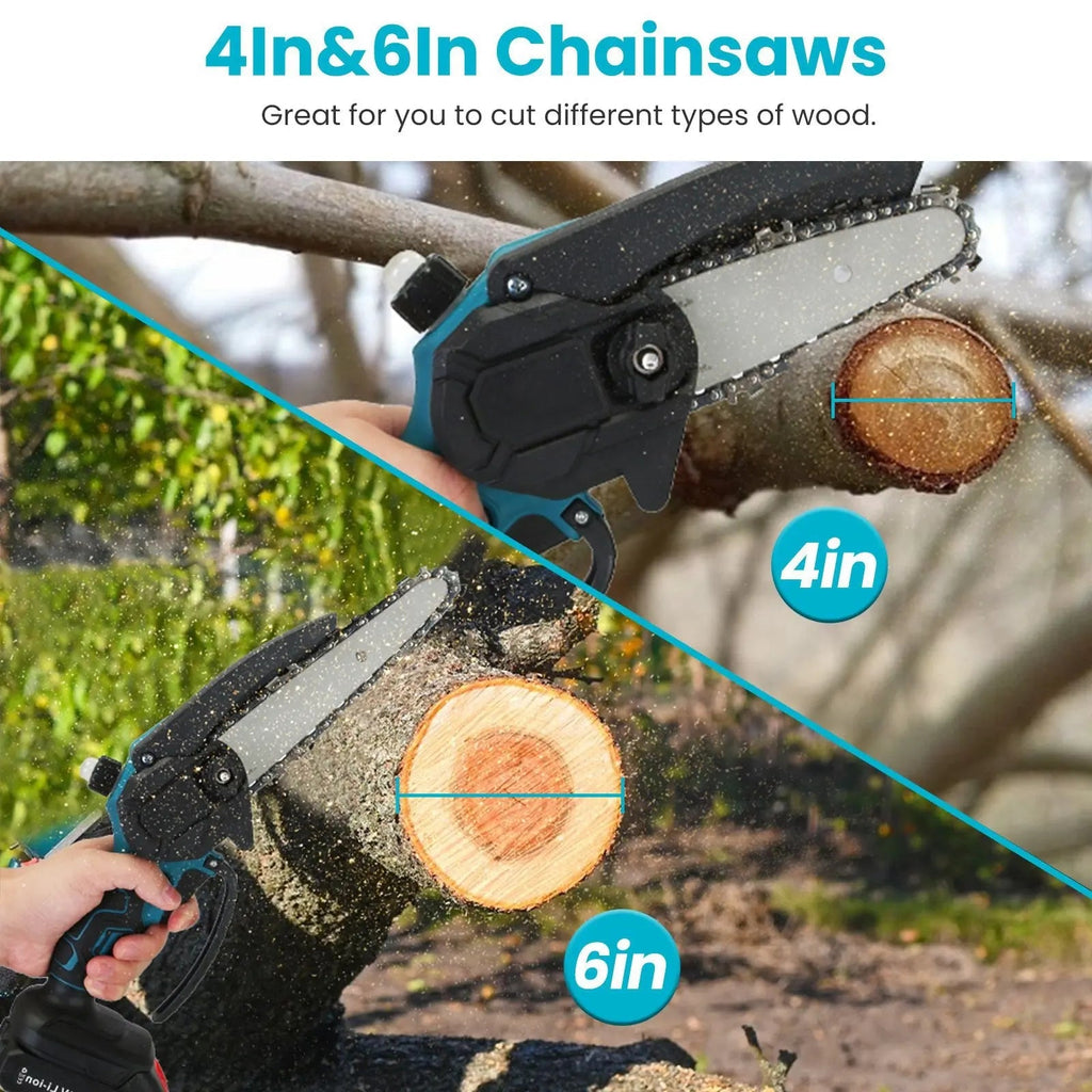 4 - in - 1 Cordless Pruning Shear with Electric Chainsaw with SK5 Blade - soilcommander