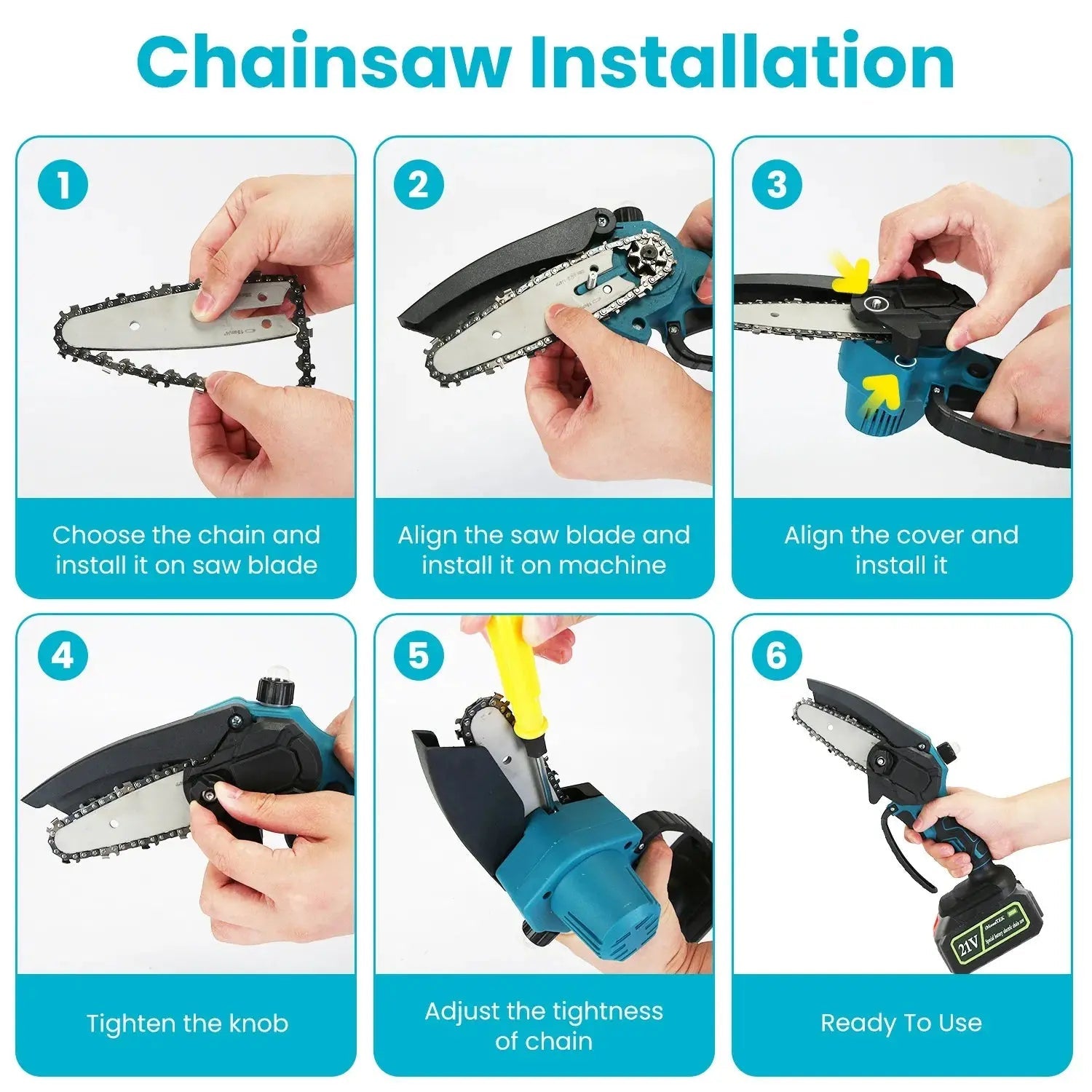 4 - in - 1 Electric Pole Saw & Pruning Shear Combo With Dual Batteries - soilcommander
