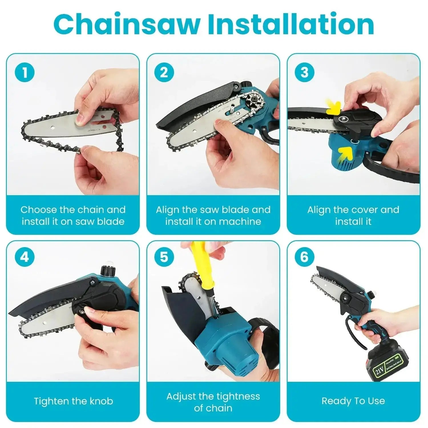 4 - in - 1 Electric Pole Saw & Pruning Shear Combo With Dual Batteries - soilcommander