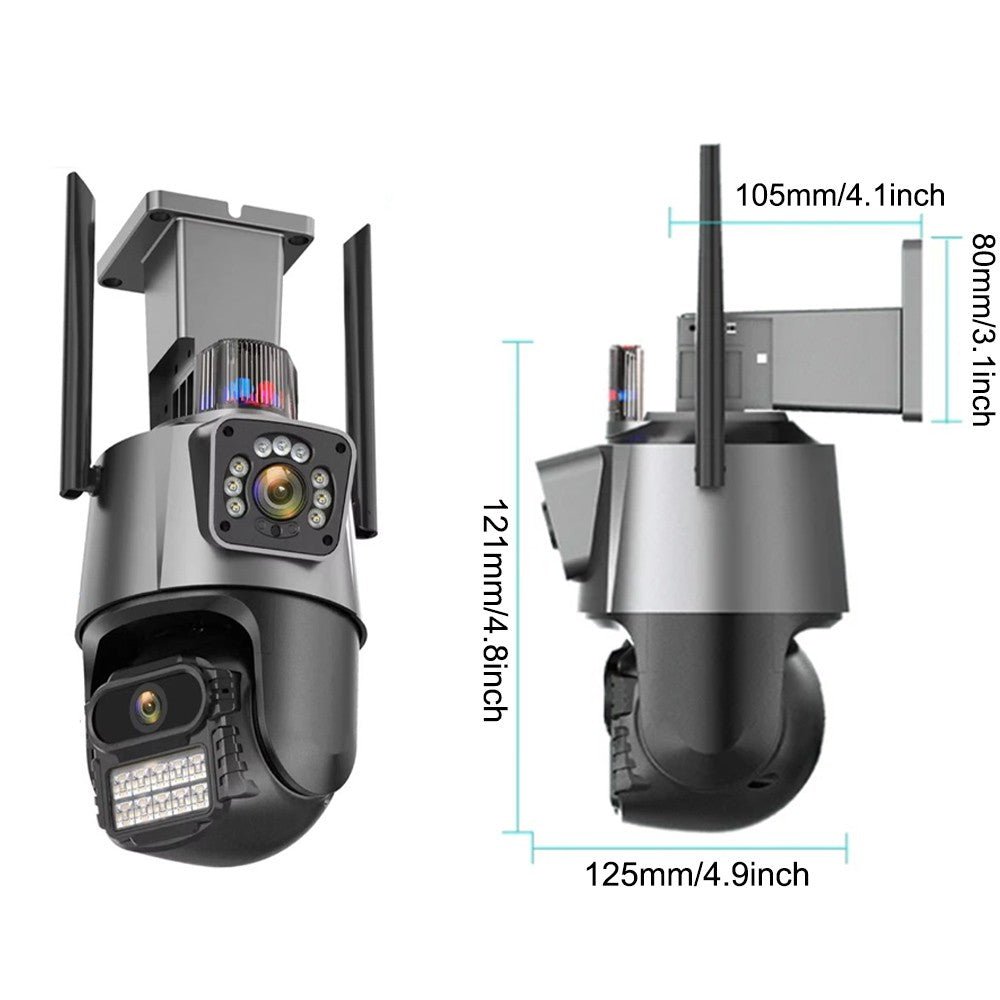 4K Outdoor CCTV Camera – 8MP WiFi PTZ Smart IP66 - soilcommander