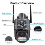 4K Outdoor CCTV Camera – 8MP WiFi PTZ Smart IP66 - soilcommander