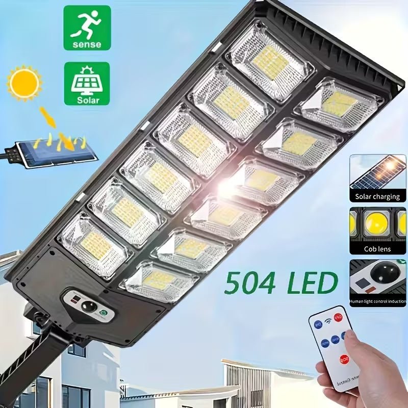 504 LED Solar Motion Sensor Outdoor Security Light - soilcommander