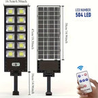 504 LED Solar Motion Sensor Outdoor Security Light - soilcommander